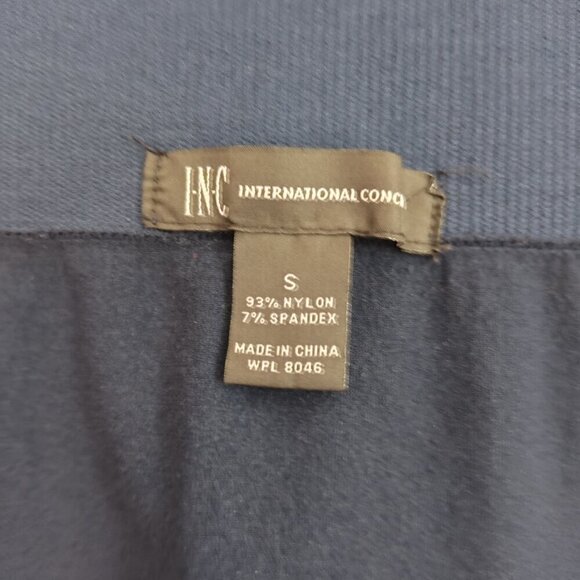 Ladies SZ S Inc Navy Blue Capri Leggings - Picture 3 of 3